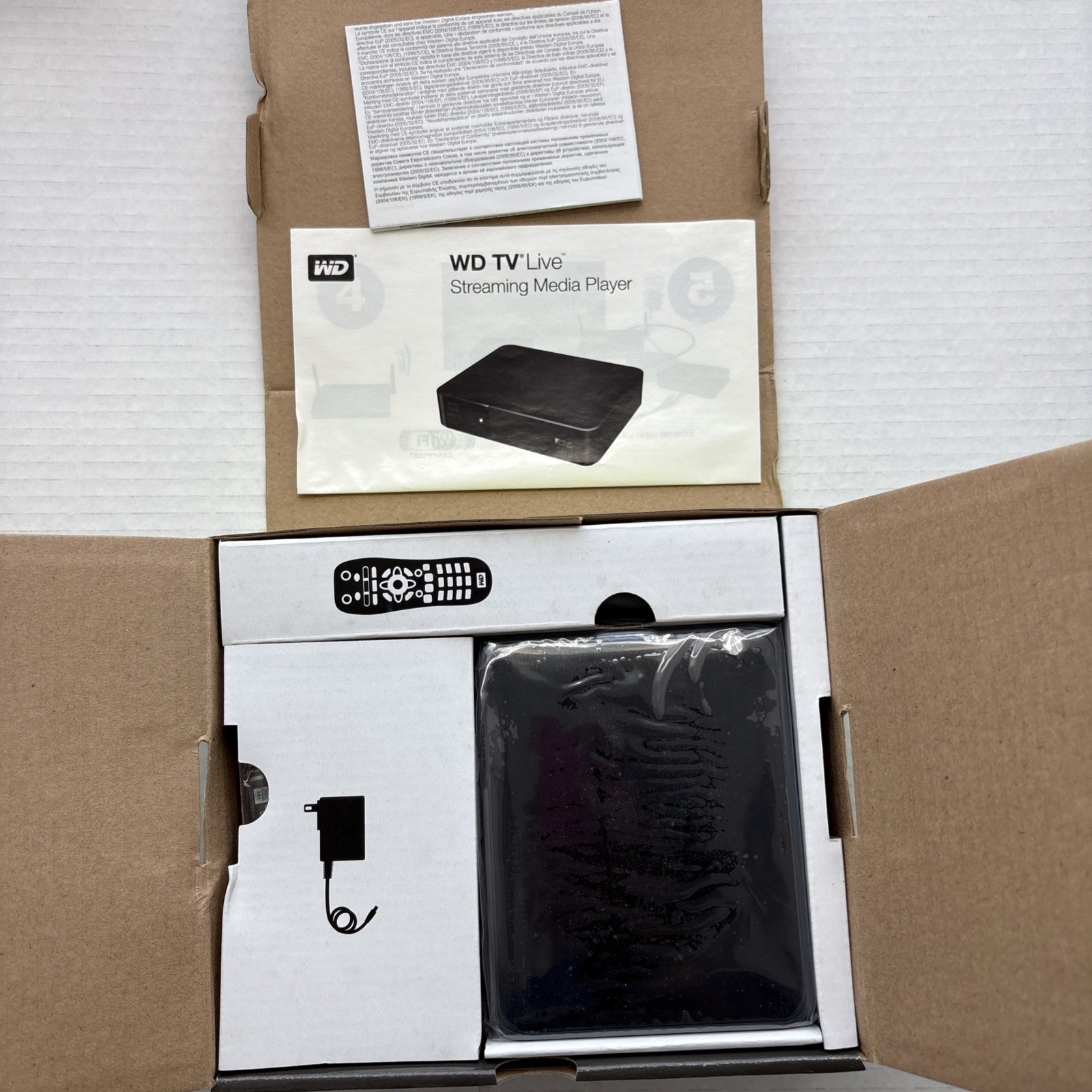 Western Digital WD TV Live Media Player C3H HDMI Sling Player New Open Box