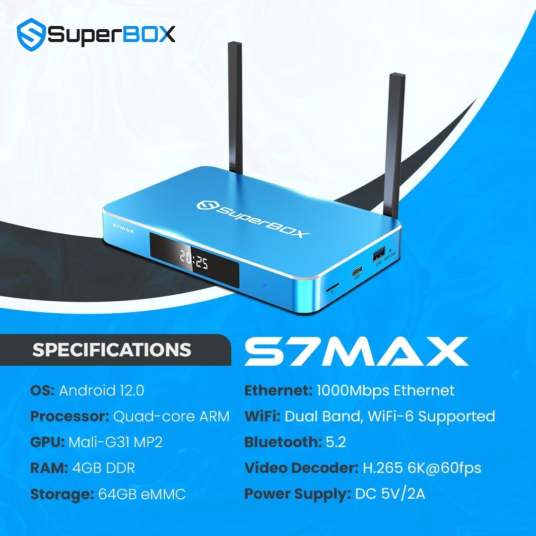 SuperBOX S7 Max – Authorized Seller – Free Shipping