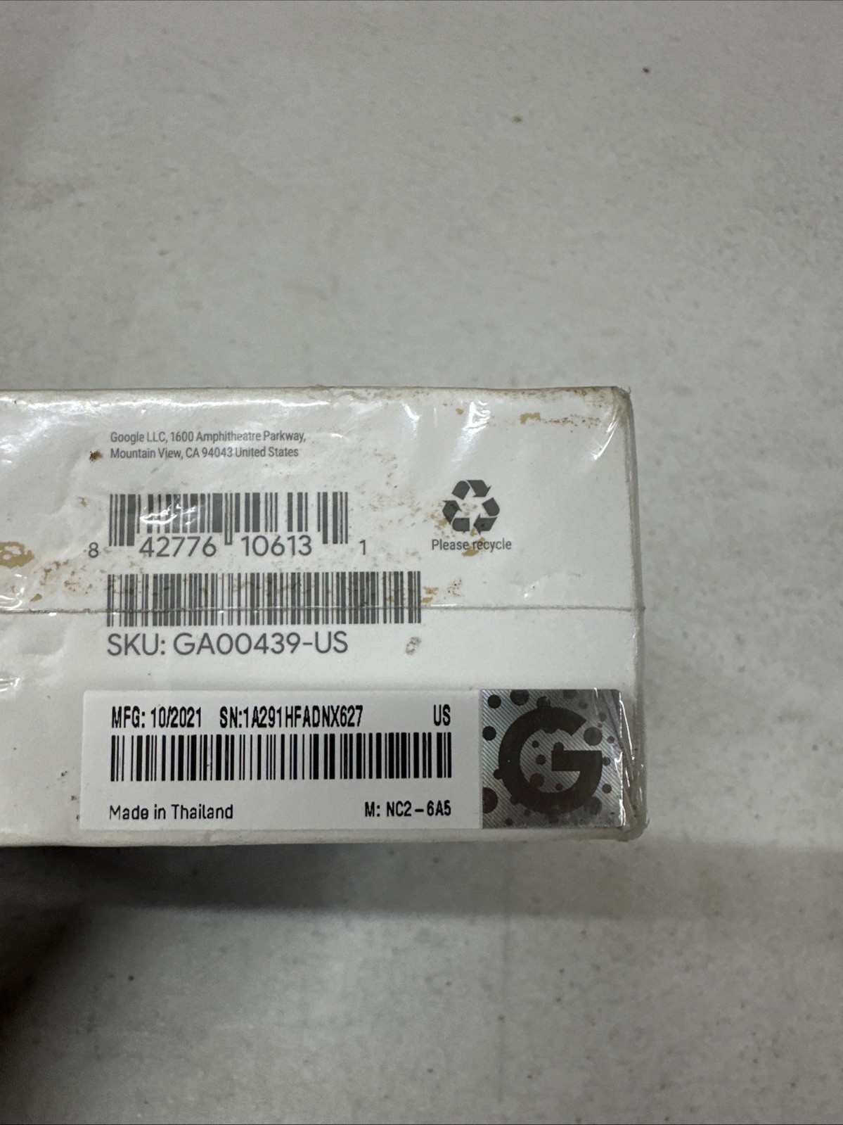Google Chromecast (3rd Generation) – GA00439-US – Charcoal – SEALED