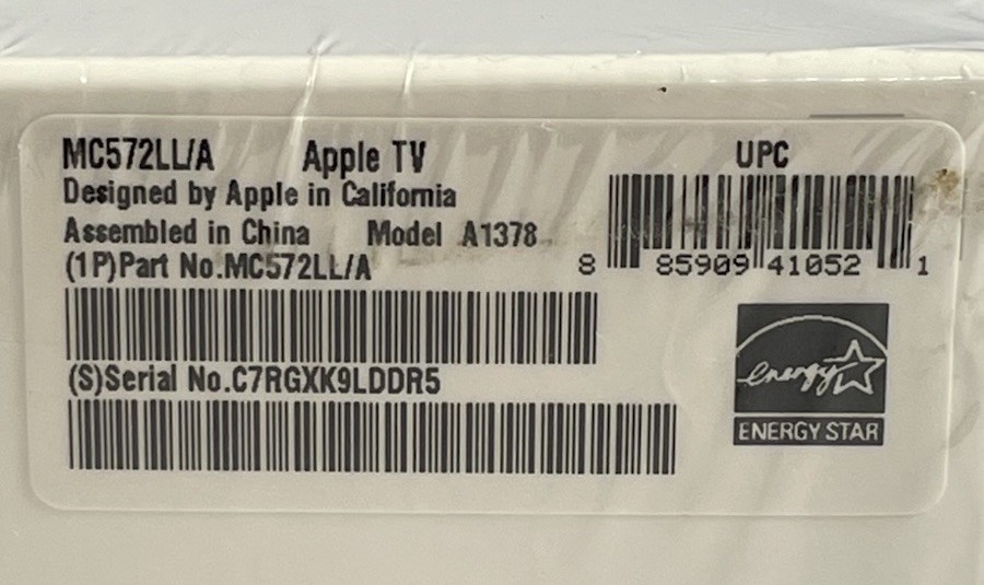 Apple TV 2nd Gen A1378 MC572LL/A NEW SEALED w/ Remote 720p HDMI Streaming