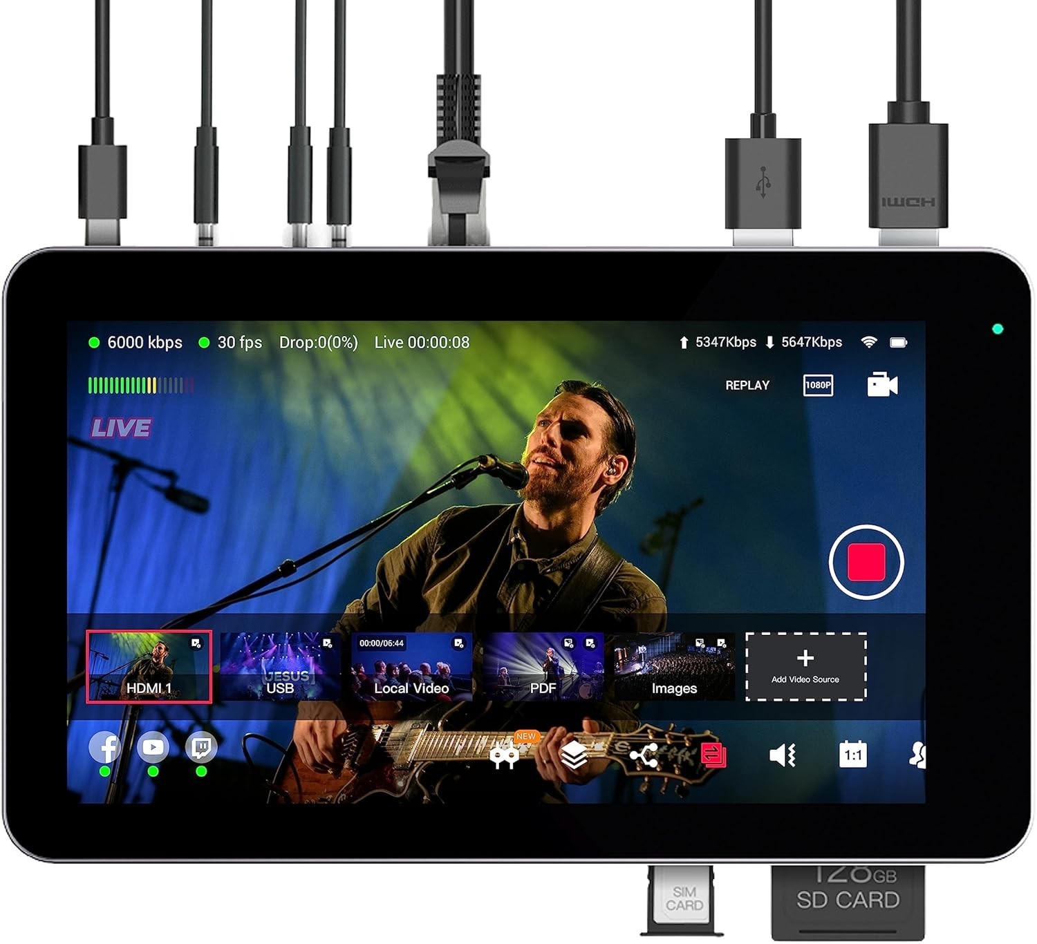 YoLoLiv YoloBox Mini, All-in-one Portable Multi-Camera Live Streaming Equipment