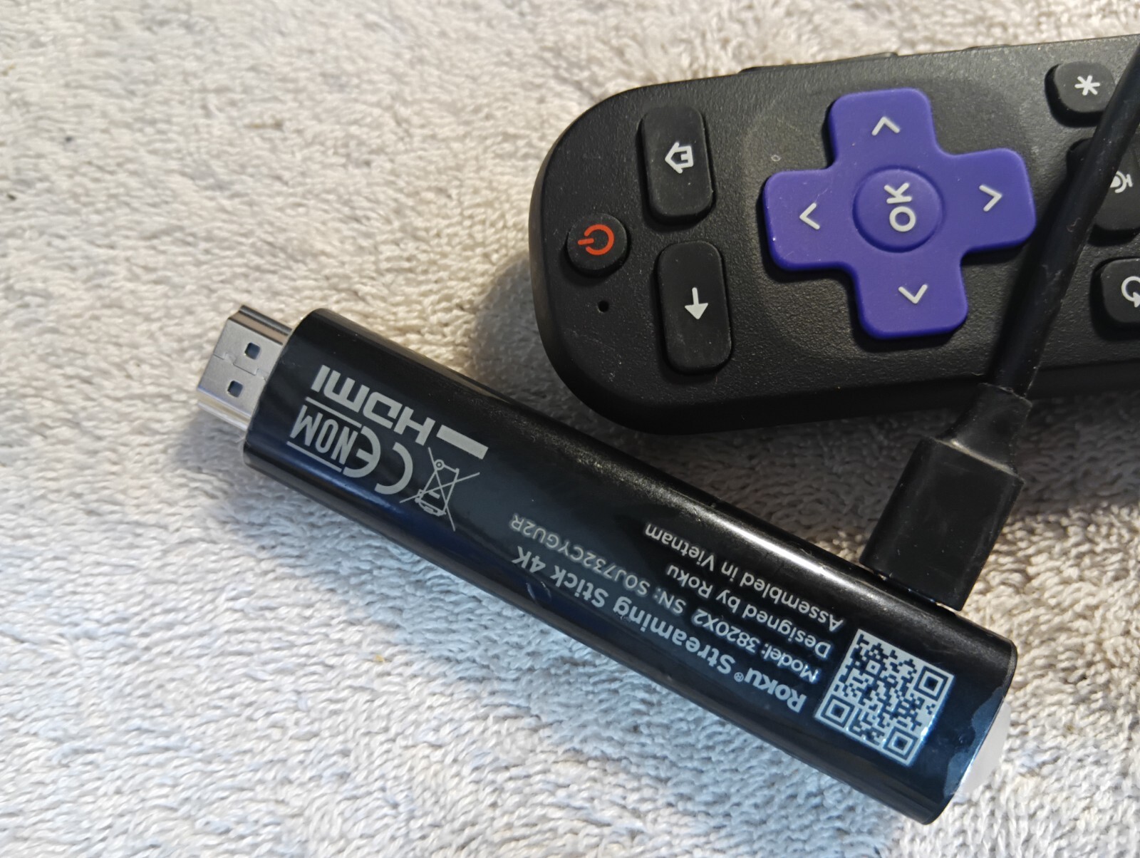 Roku Streaming Stick 4K with Voice Remote and Wireless Receiver Free Shipp TD4D
