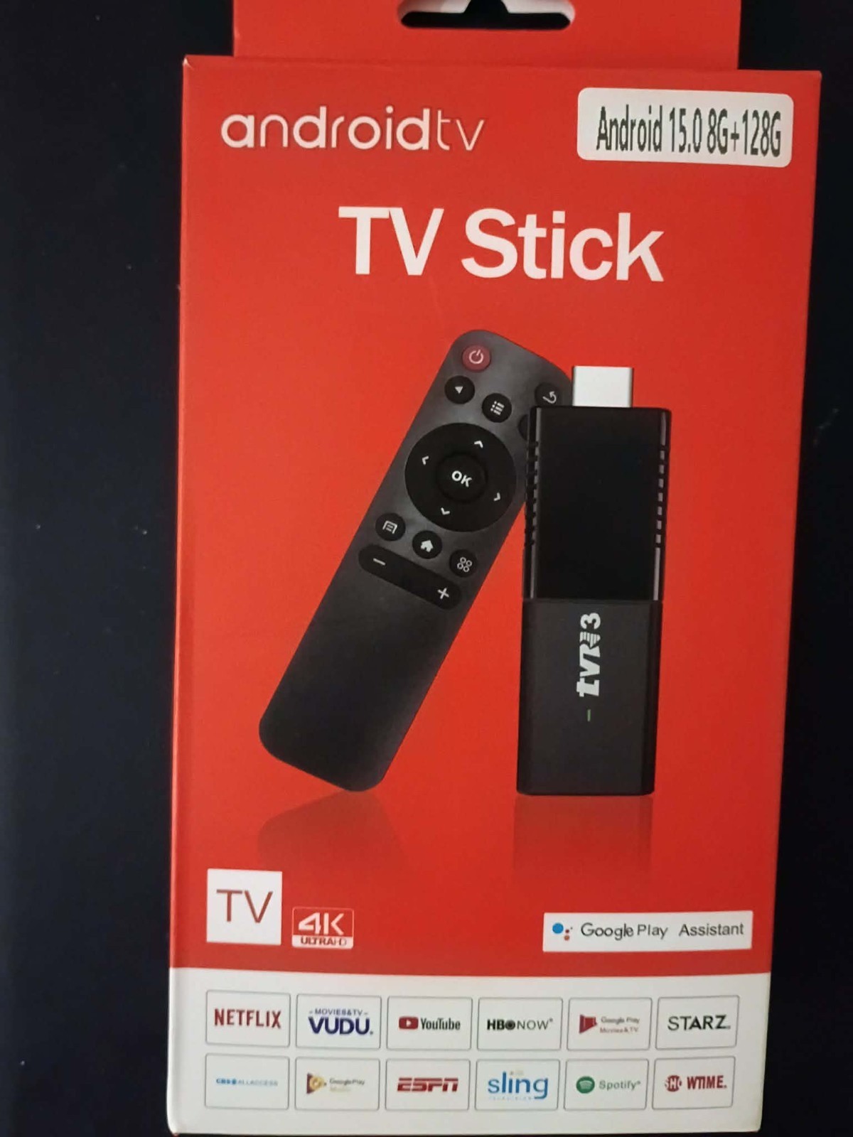 Android TV Stick Android 15.0 8G+128G 4K Ultra HD