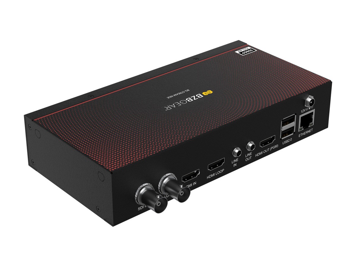 BZBGEAR 1 Channel SDI/HDMI Encoder/Decoder/Recorder w/ Audio/USB 3.0/NDI Support