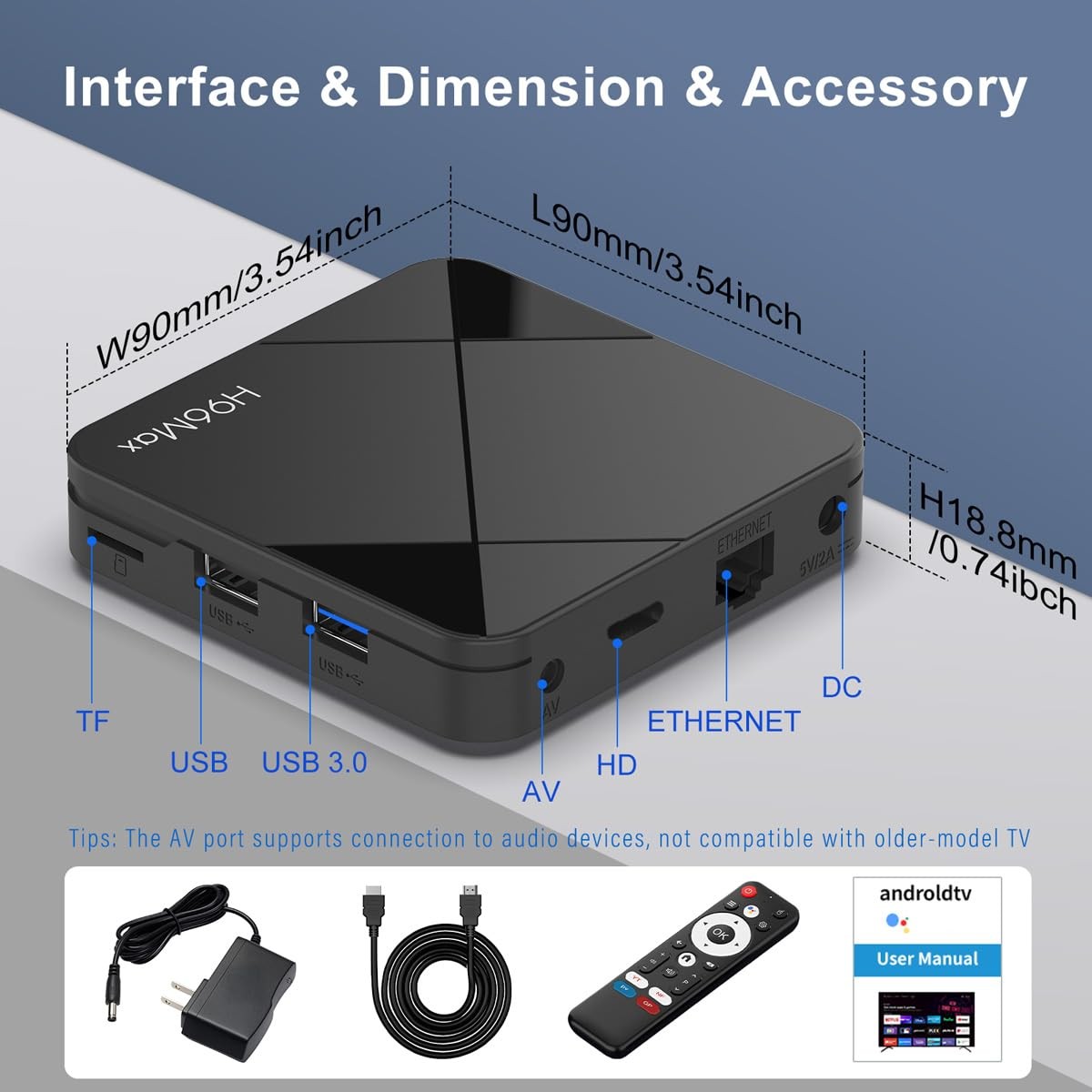 Android 14.0 TV Box 2026, 2GB RAM + 16GB ROM, LEFFOT 4K Ultra HD Home Streami…