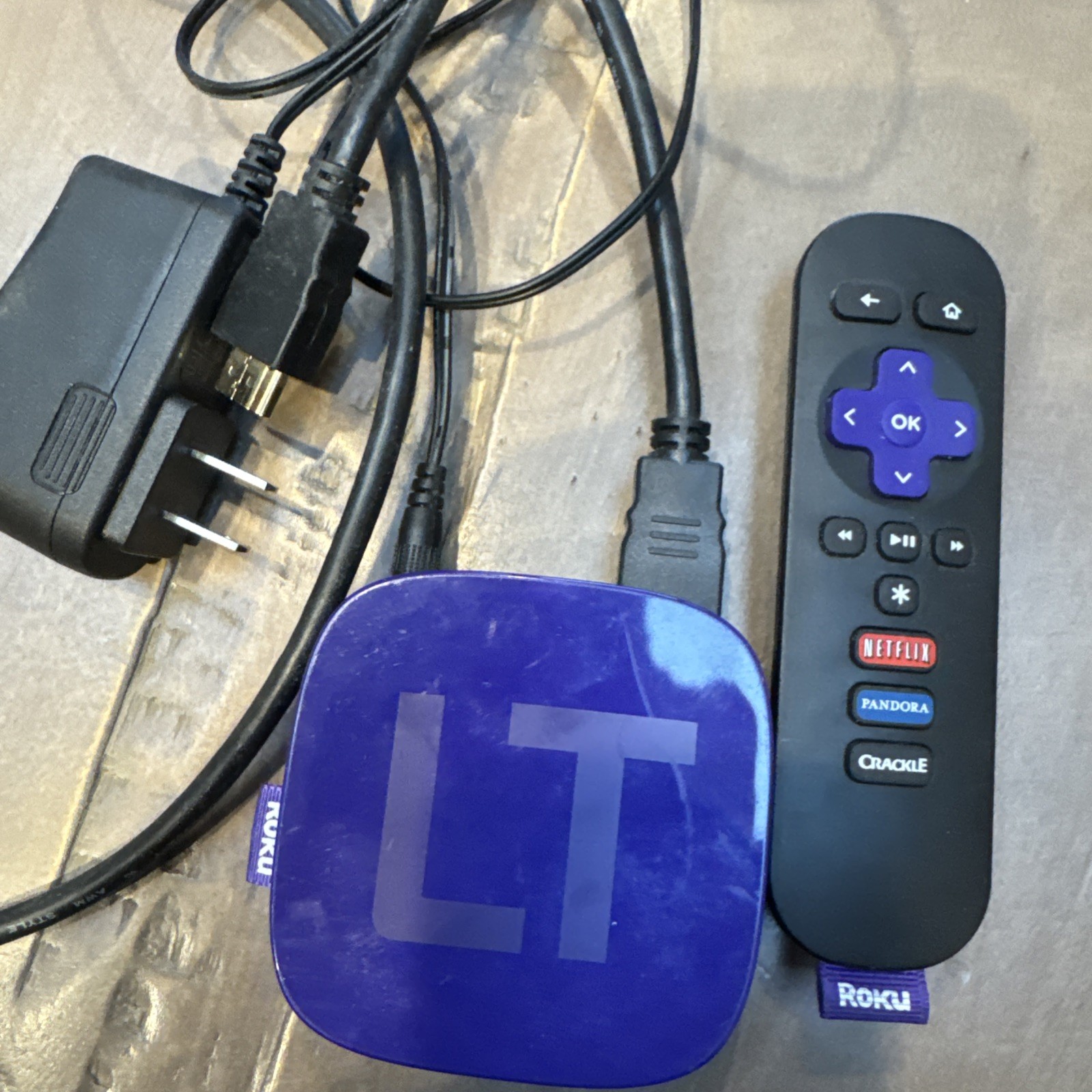 Roku LT Media Streamer 2400X Power Included Remote Control