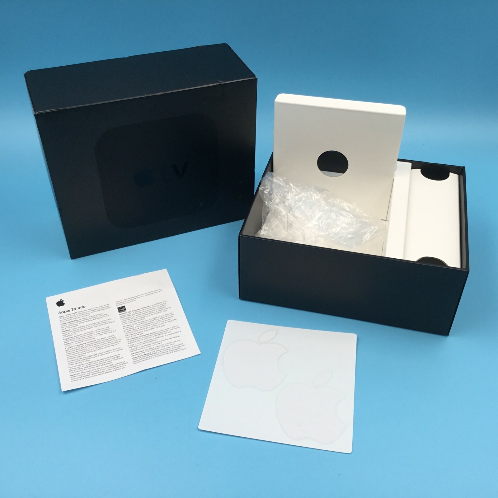 AppleTV HD 4th Gen Black – A1625 MGY52LL/A No Electronics BOX ONLY
