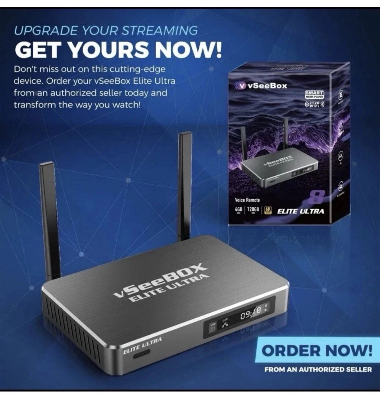 2026 vSee Elite Ultra Smart Media Box, 26 apps, 4 Way Screen Viewing, User DVR