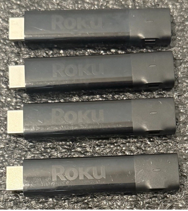 Lot Of 4 Roku Streaming Stick Plus 3810X – 4K Streaming Media Players