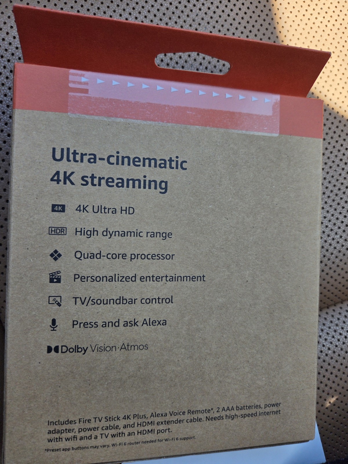 AMAZON FIRE TV Stick 4K MAX, Wi-Fi 6E, 2.0 GHz, 16GB/ALEXA Voice Remote Enhanced