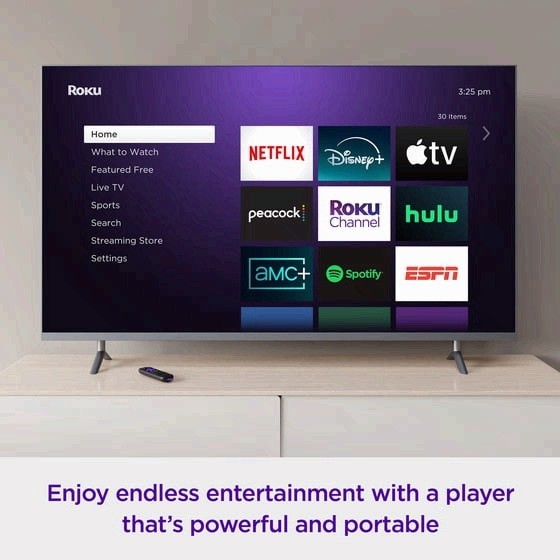 Roku Streaming Stick 4K HDR Dolby Vision with Voice Remote Wi-Fi