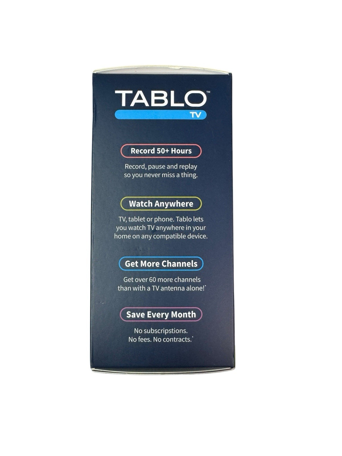 Tablo 4th Gen DVR 128GB 2-Tuner OTA TV Recorder Streamer New Sealed