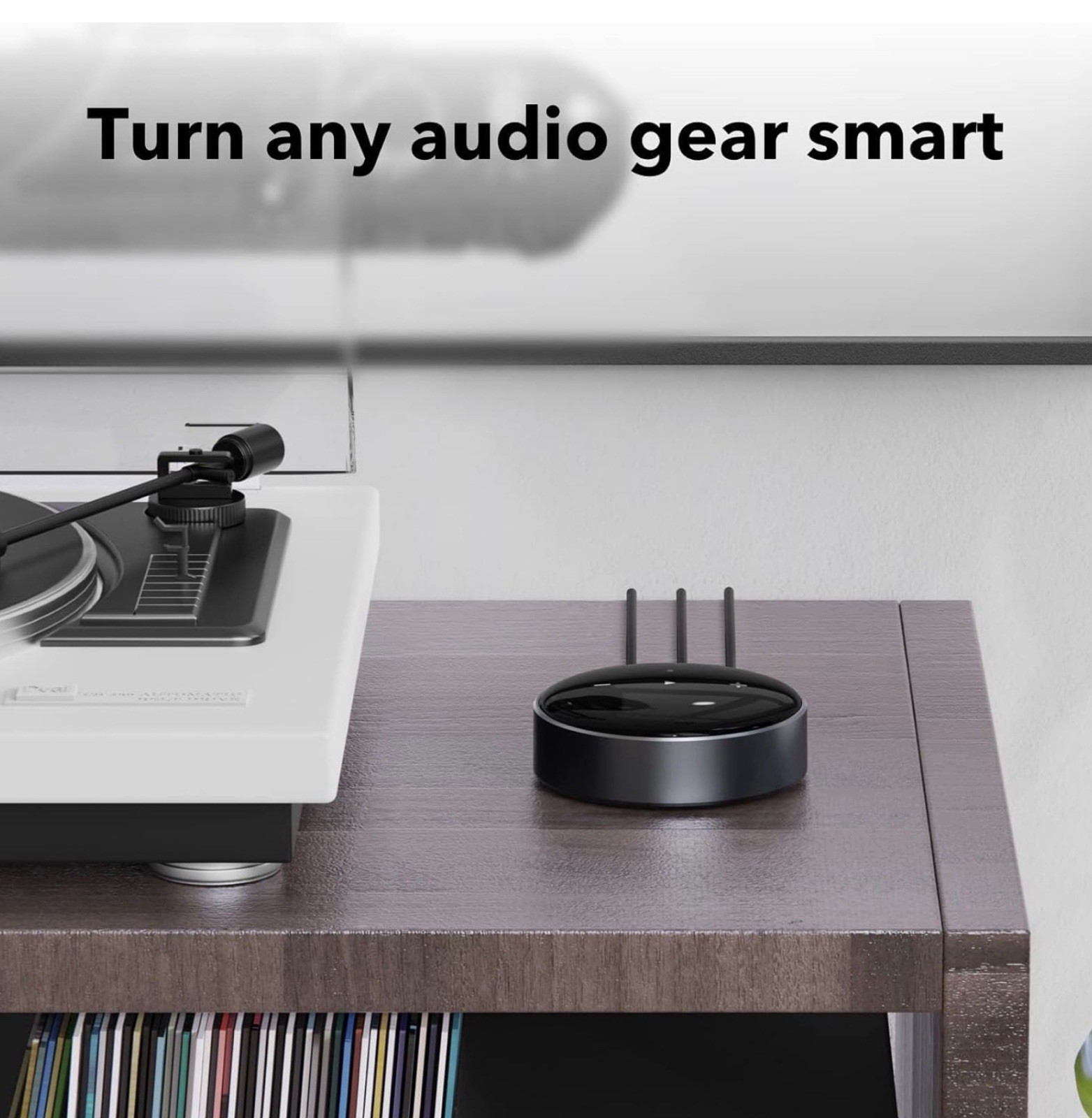 WiiM Mini Hi-Res Audio Wireless Music Streamer w/ Wi-Fi/Bluetooth, Black