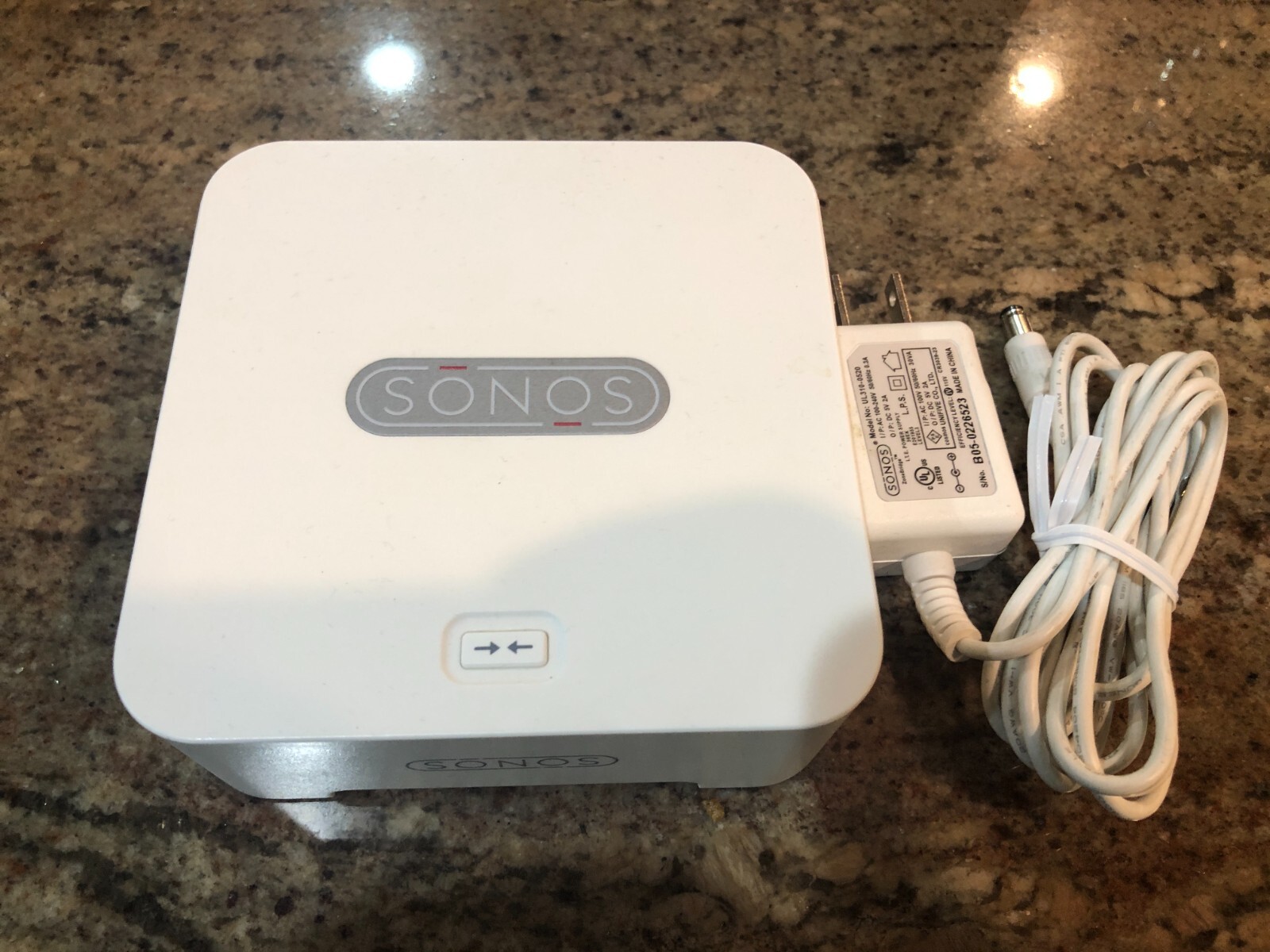 Sonos BRIDGE BR100 Wireless HiFi System – White BRIDGUS1 – with Power Supply