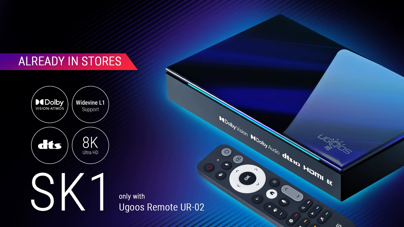 2024 New SK1 Smart TV Box Android 11 Amlogic S928X-K 8GB 128GB Wifi6 BT5.2 1000