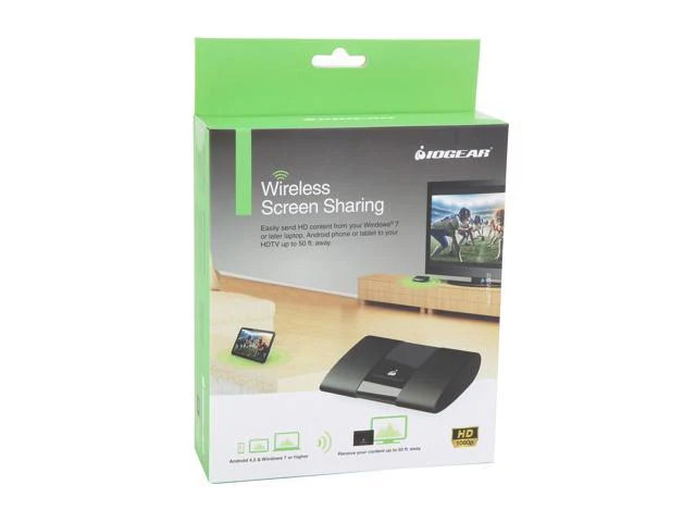 IO Gear Wireless Screen Sharing & Miracast Kit GWSSKIT NEW OPEN BOX