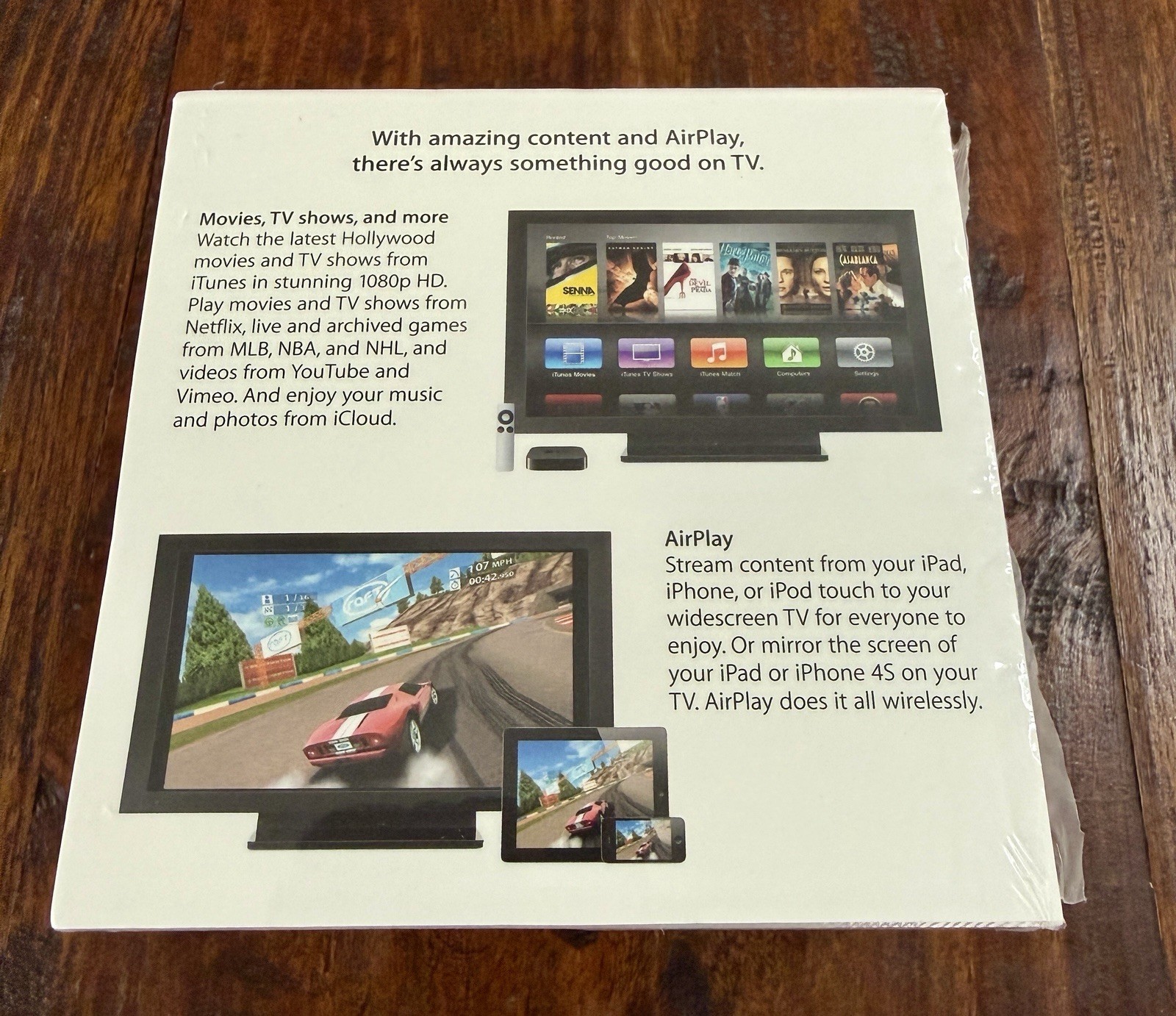 Apple TV (3rd Gen) 8GB Digital HD Media Streamer, Black, Model A1427, MD199LLA