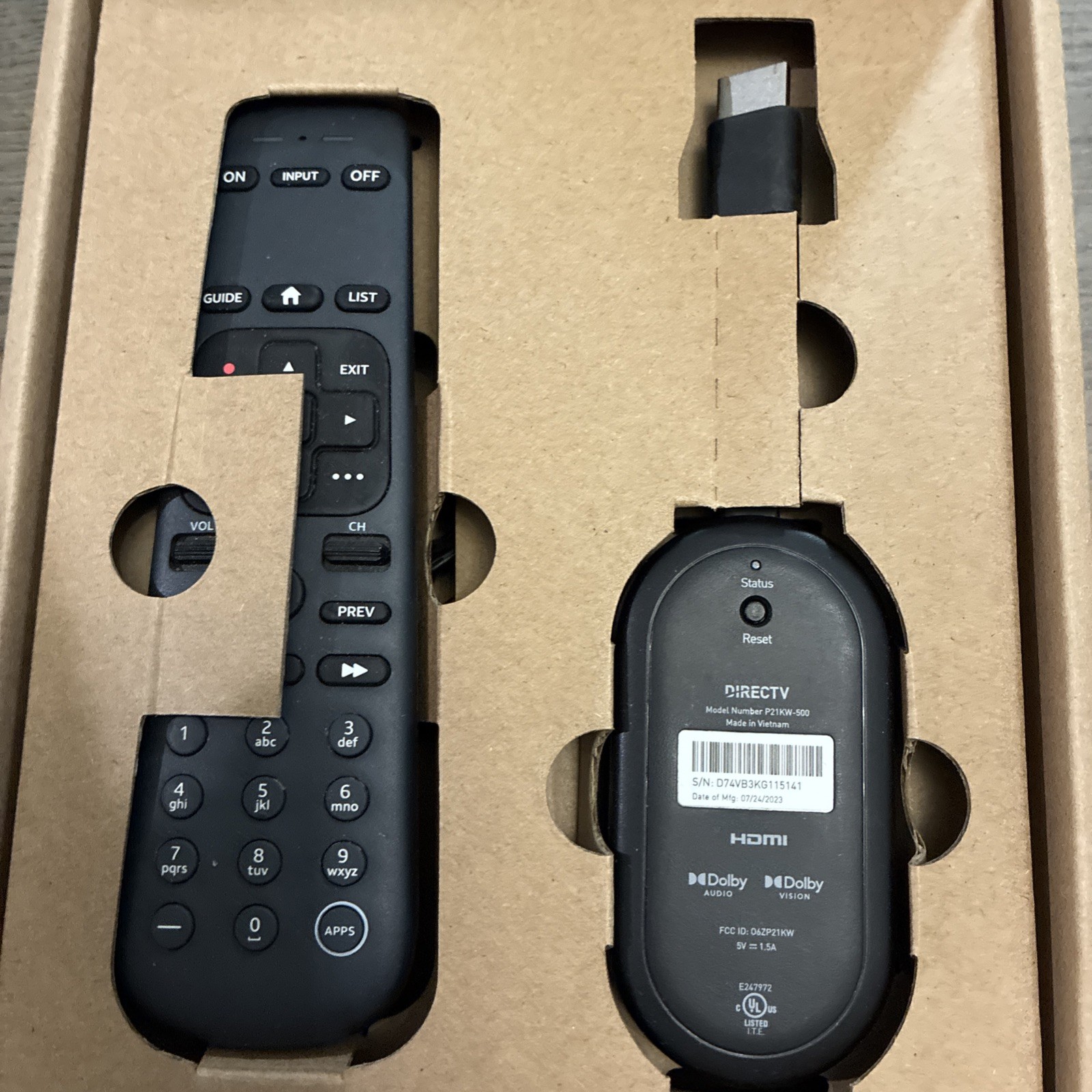 DIRECTV Gemini Air Streaming Device P21KW-500 FAST SHIPPING!