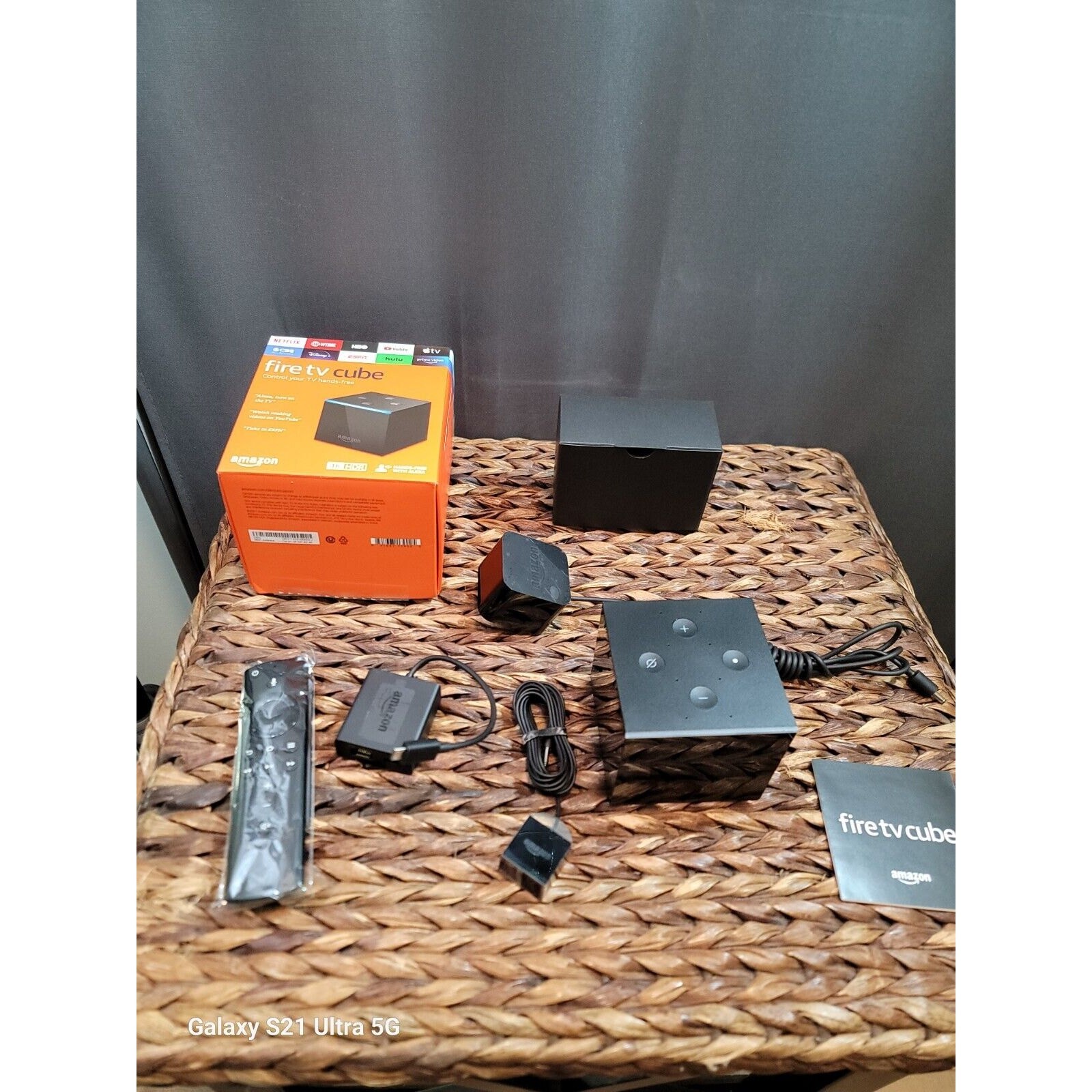 Amazon Fire TV Cube Hands-Free Streaming Device Alexa 4K Ultra HD 2nd Gen NewBox