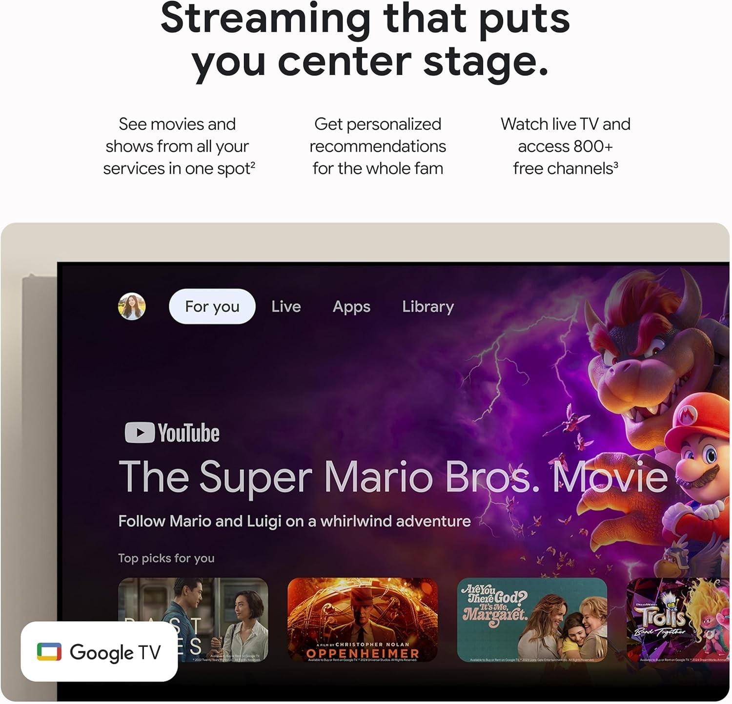 Compact 4K Smart TV Streaming Box with Voice Control & Immersive Dolby Vision