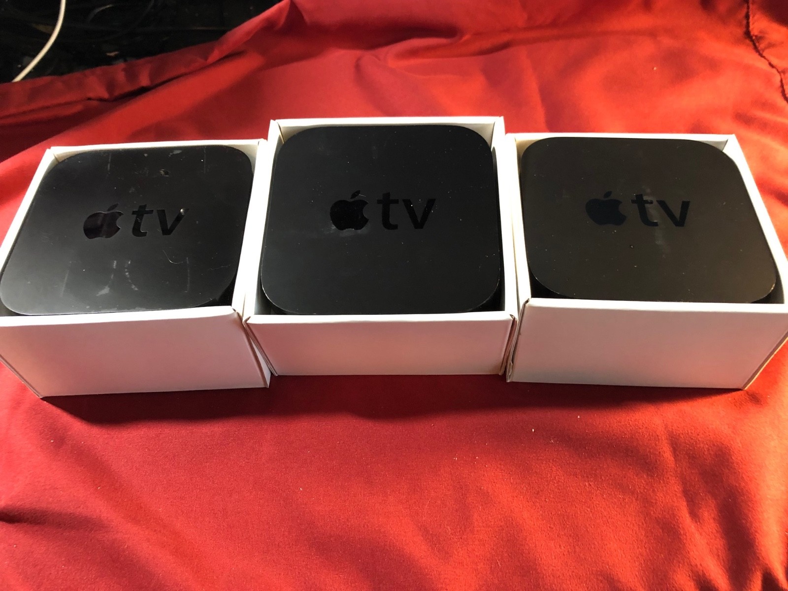 Lot of (3) Apple TV 2nd Generation A1378 MC572LL/A Streaming Media Player units