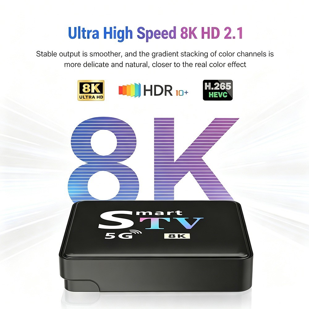 Android 13 M98-M9 TV Box 4K Streaming Mini PC with Dual WiFi