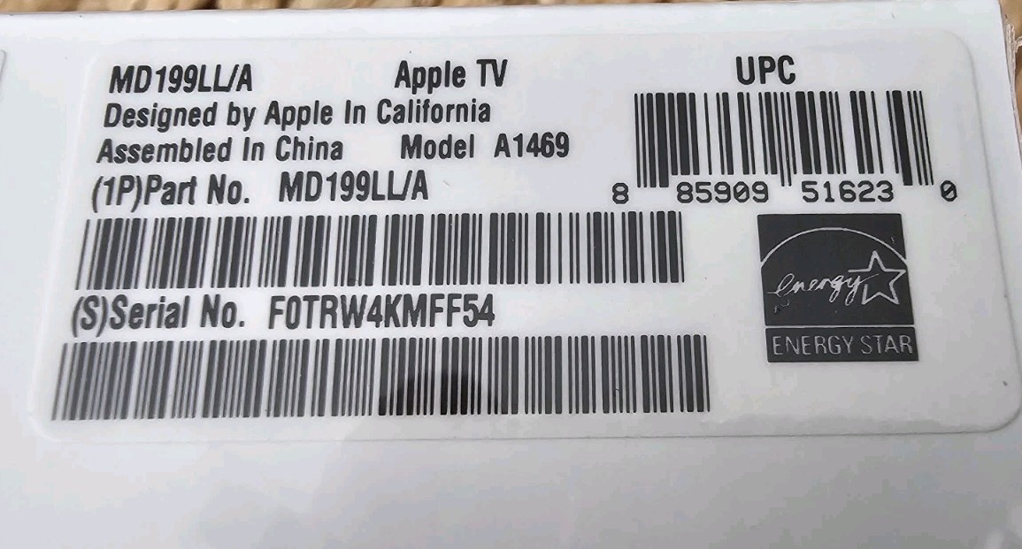 NEW Apple TV With Remote 2013 3rd Generation MD199LL/A A1469 Sealed In Box