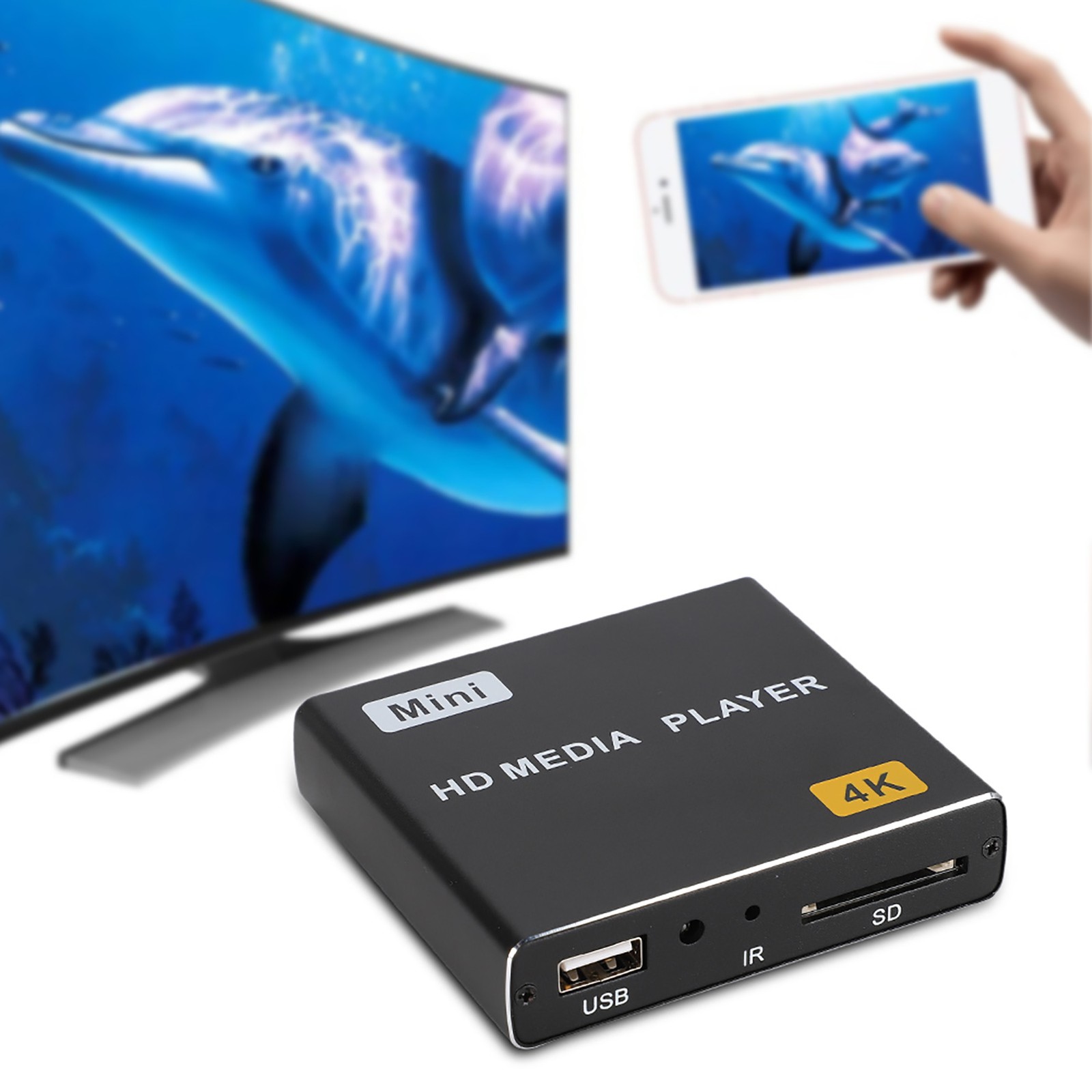 4K Full HD Digital Media Player USB S SPDIF Home Music Video Player