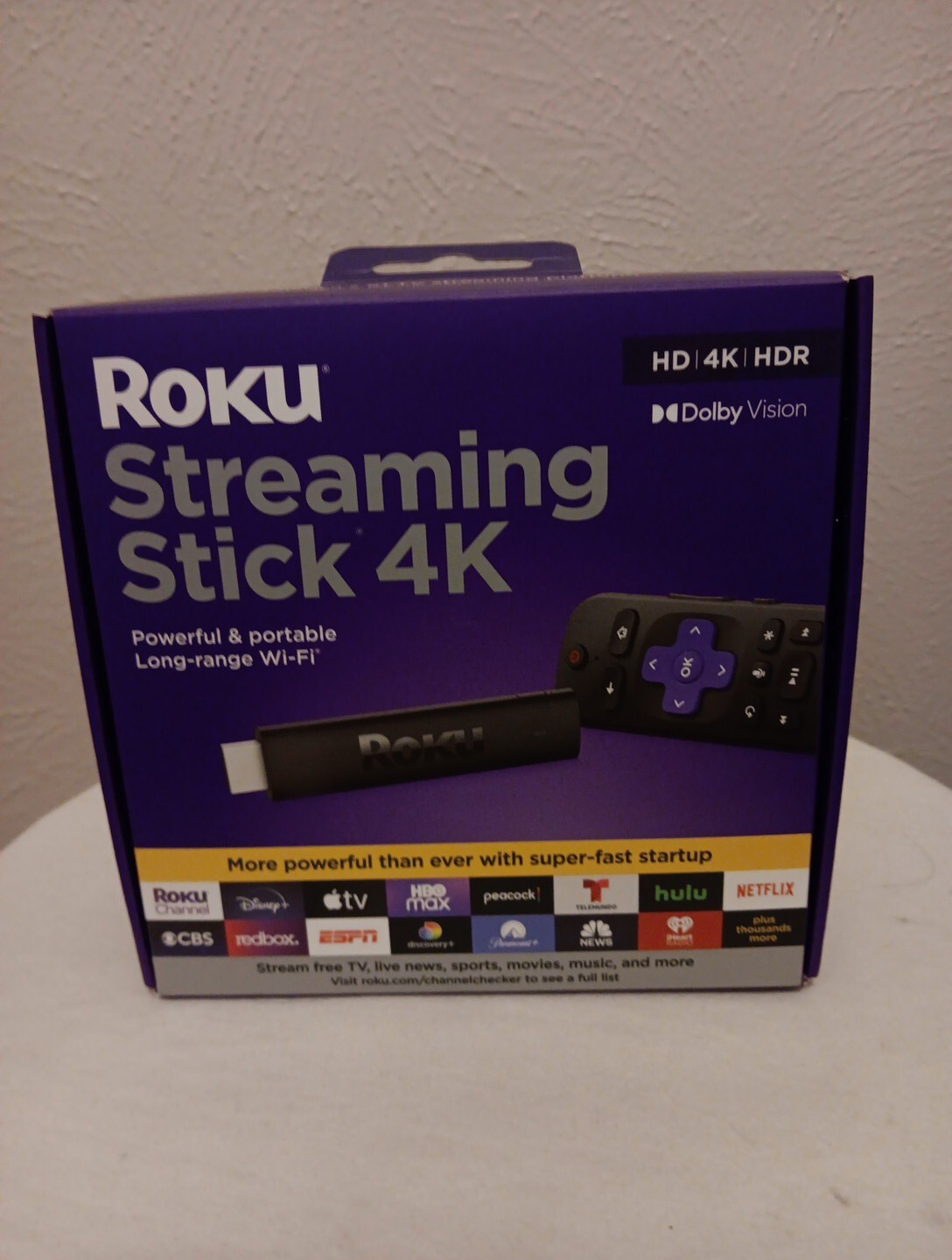 Roku Stick 4K HDR Streaming Device Voice Remote – Hulu / Netflix / Disney+