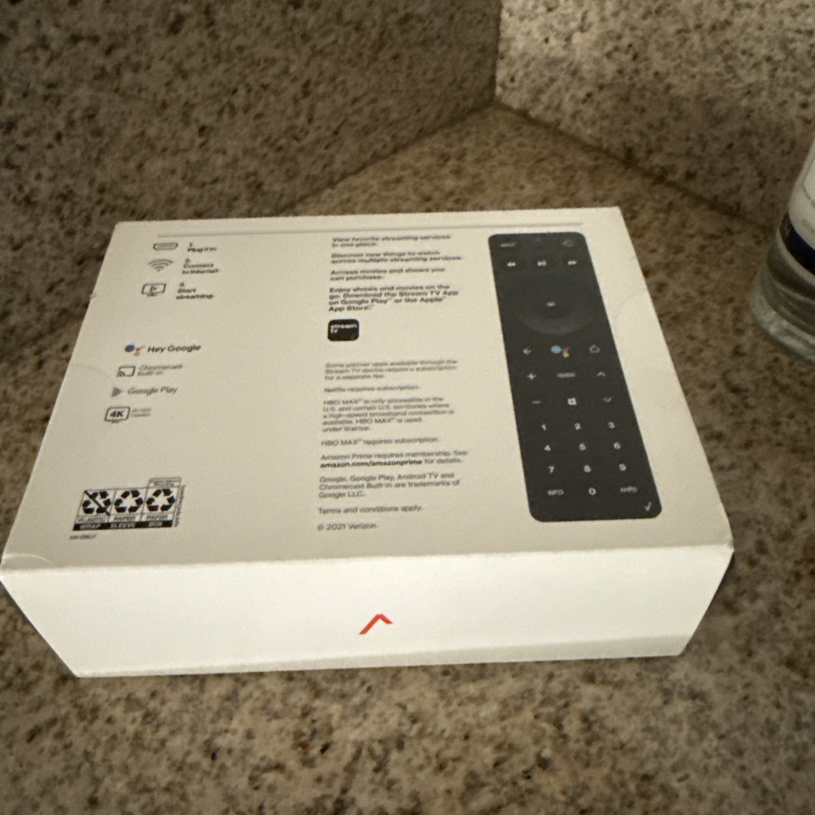 Verizon Stream TV Device (ASK-STI6220) 4K Black – NEW/SEALED