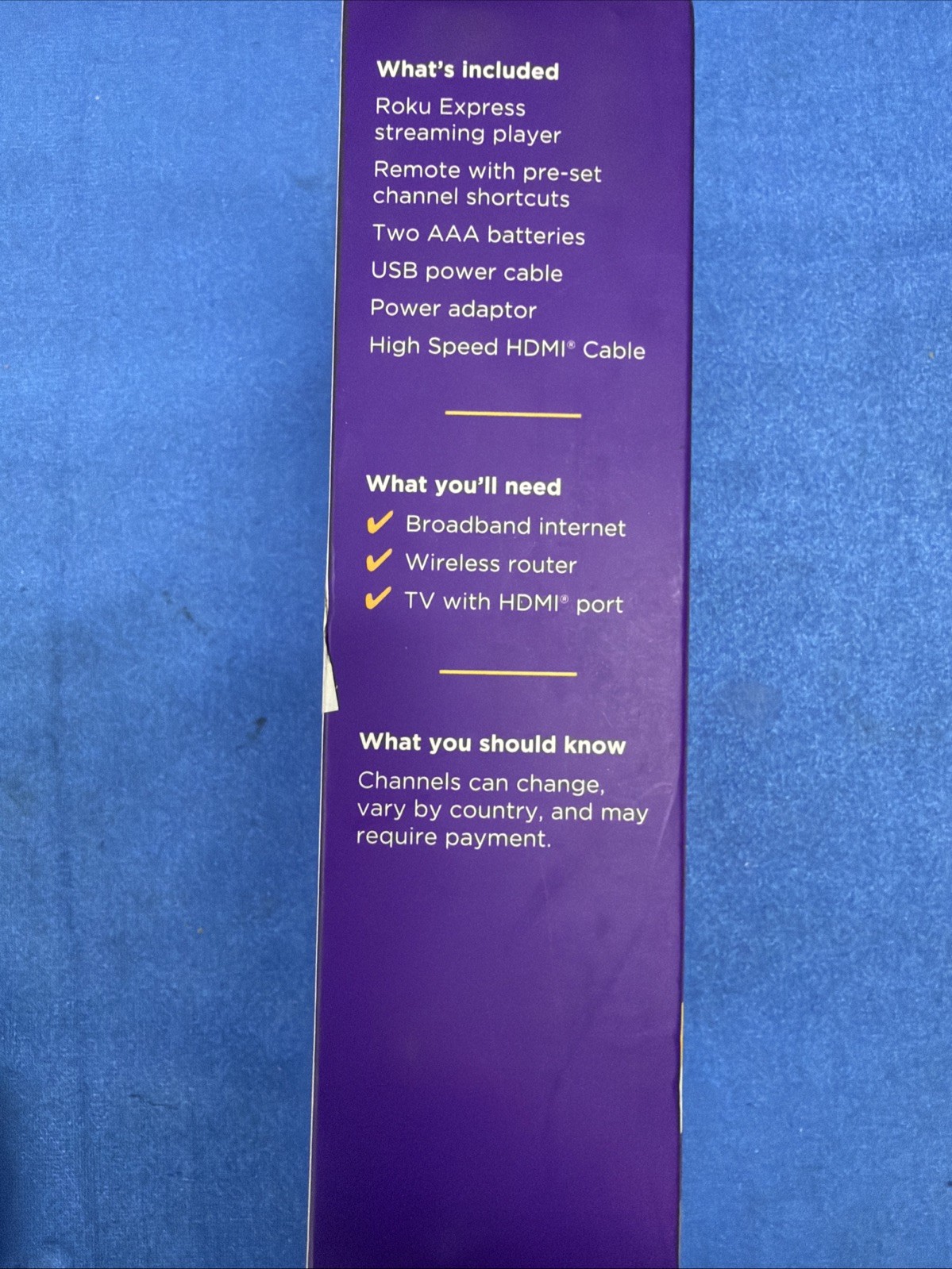 Roku Express HD Streaming Media Player 3930R HDMI WiFi Remote Included Sealed