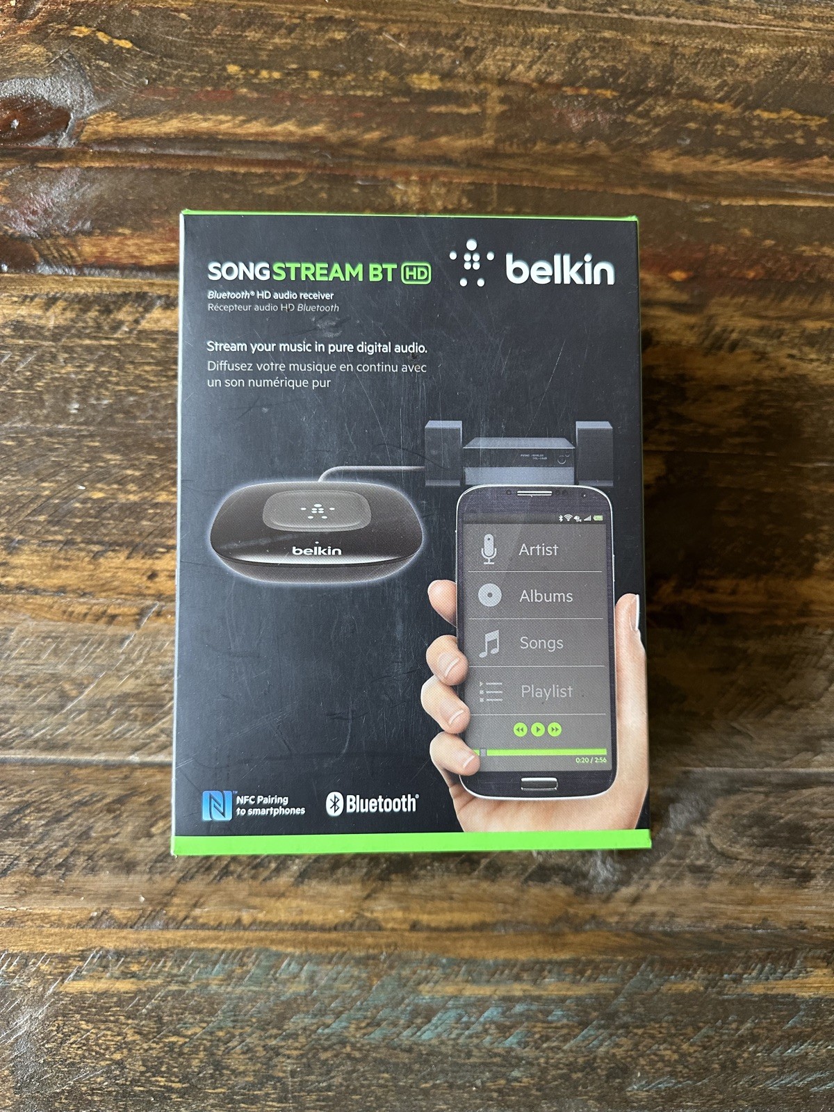Belkin Song Stream BT HD Bluetooth HD Audio Receiver New-Open box