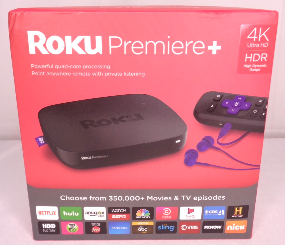 Roku Premiere+ 4K Ultra HD Streaming Player NEW Sealed NIB Complete 4630R