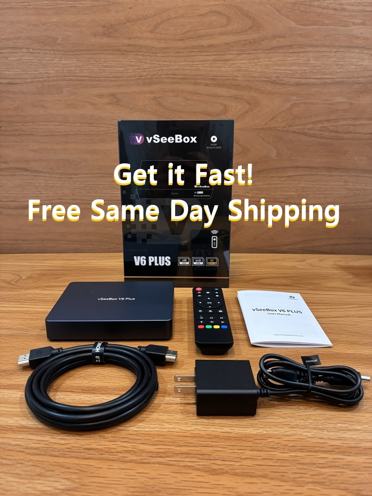 vSeeBox V6 Plus -FreeSameDayShipping- Media Streaming Device / TV BOX
