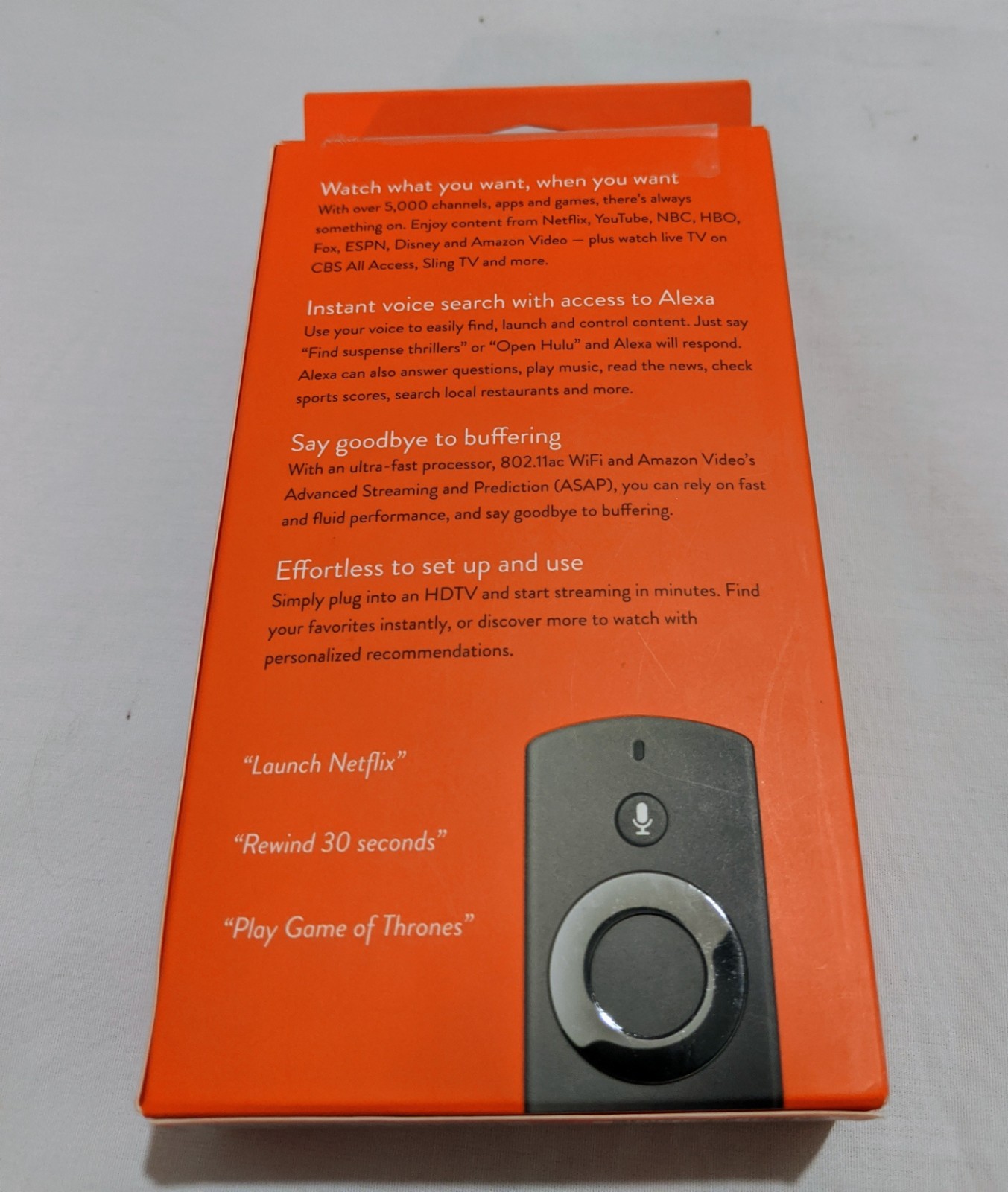 Amazon B00ZV9RDKK Fire TV Stick with Alexa Voice Remote – Black