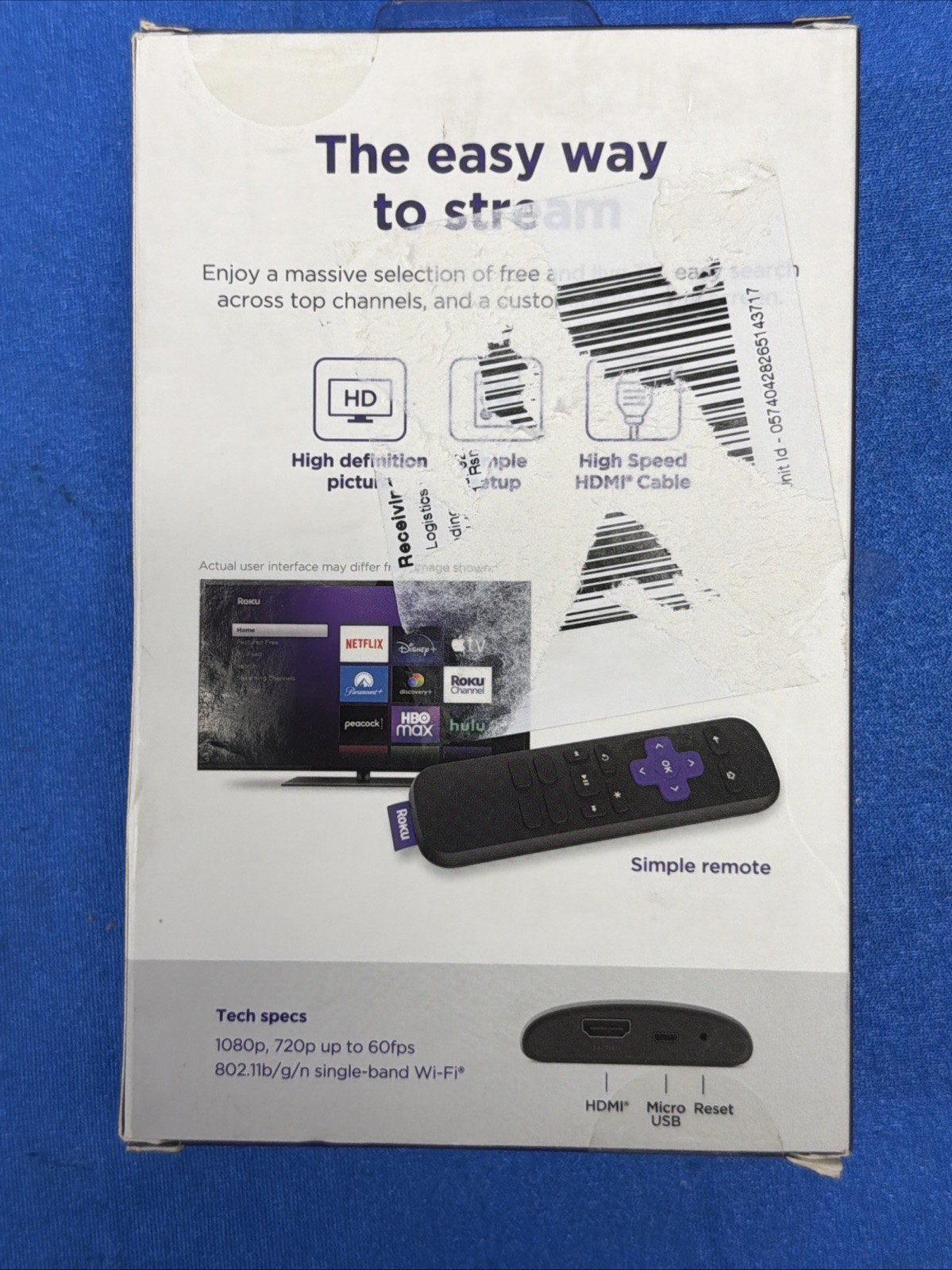 Roku Express HD Streaming Media Player 3930R HDMI WiFi Remote Included Sealed