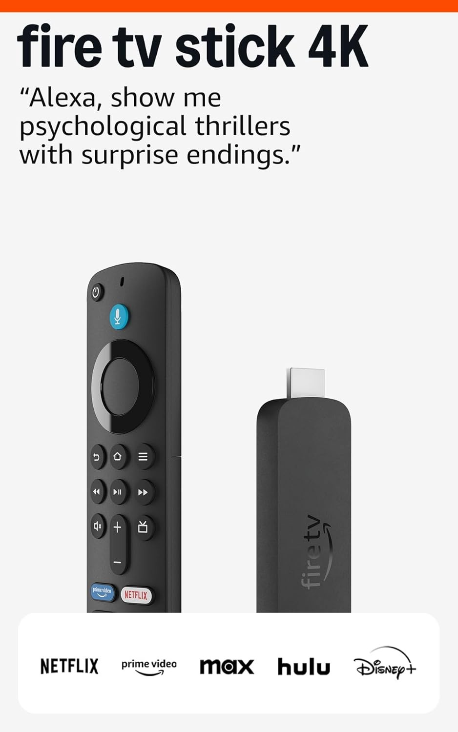 🔥2023 NEW Amazon Fire TV Stick 4K 2nd Gen UltraHD TV Remote Alexa Voice Control
