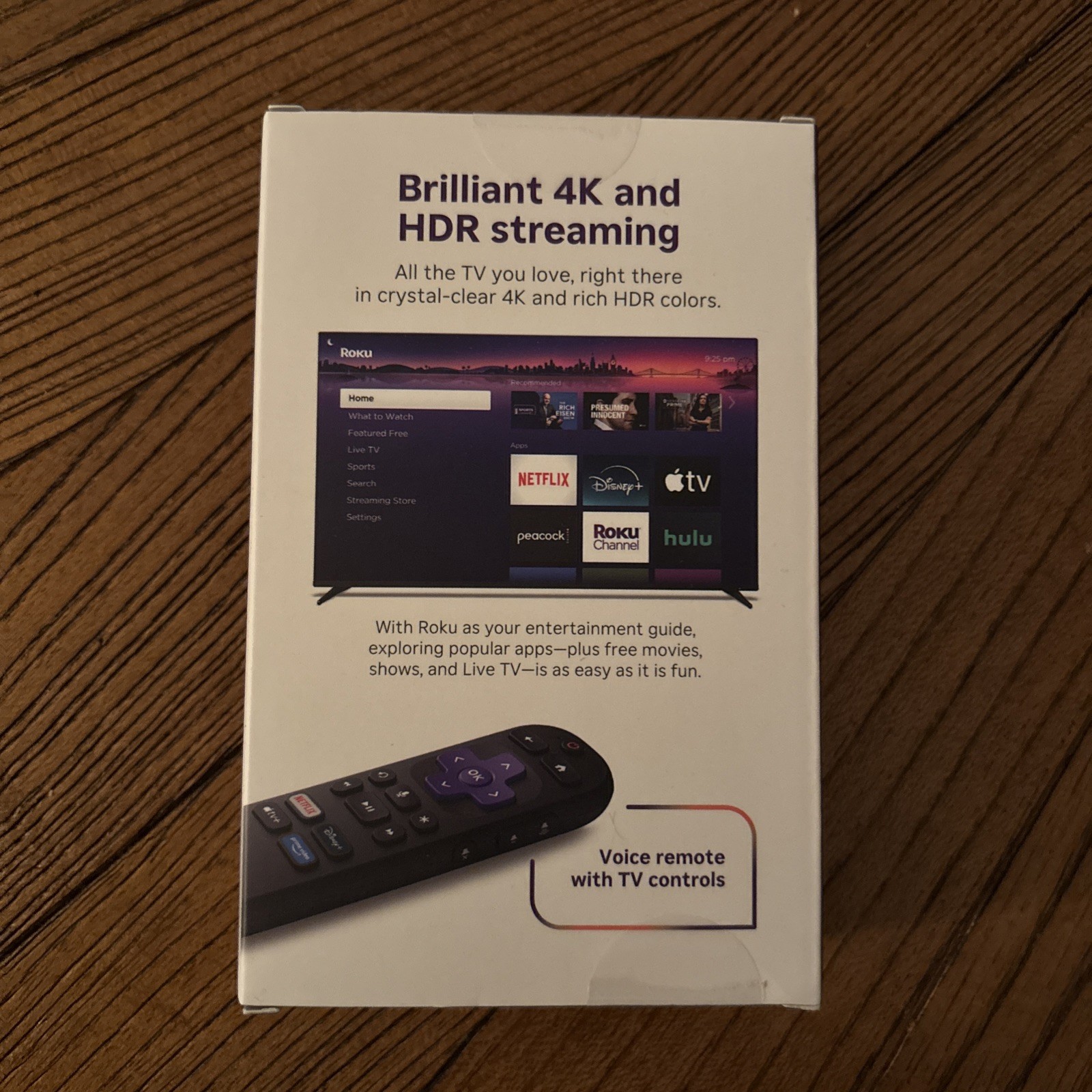 Roku 3830R Streaming Stick Plus 4K UHD Media Player w/ Voice Remote – 2025 Model