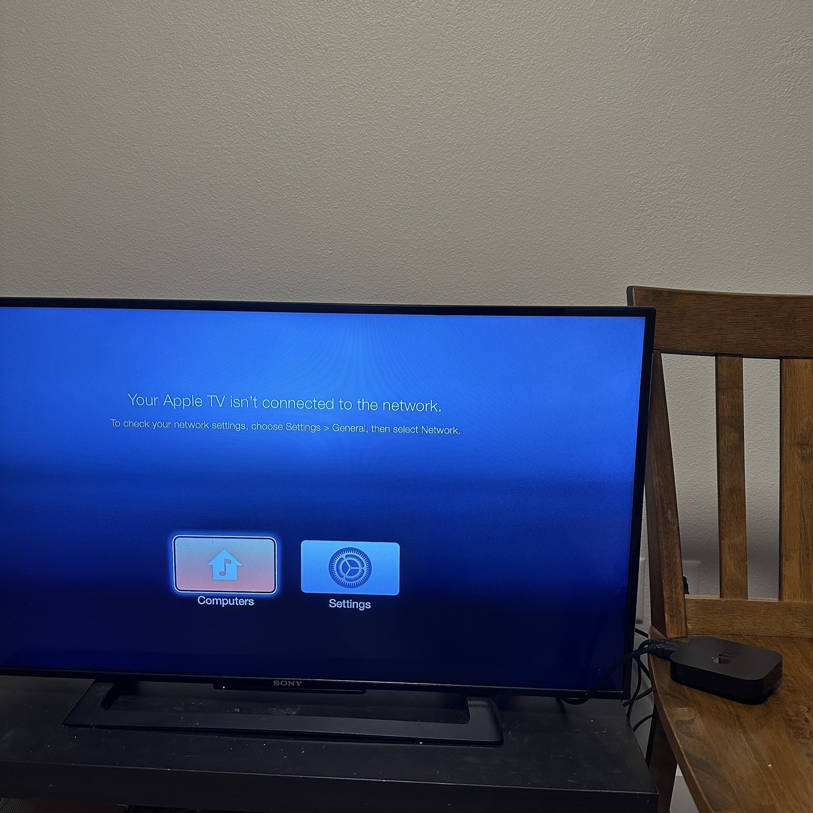Apple TV (3rd Generation) WiFi + Ethernet Media Streamer Black A1469 – TESTED