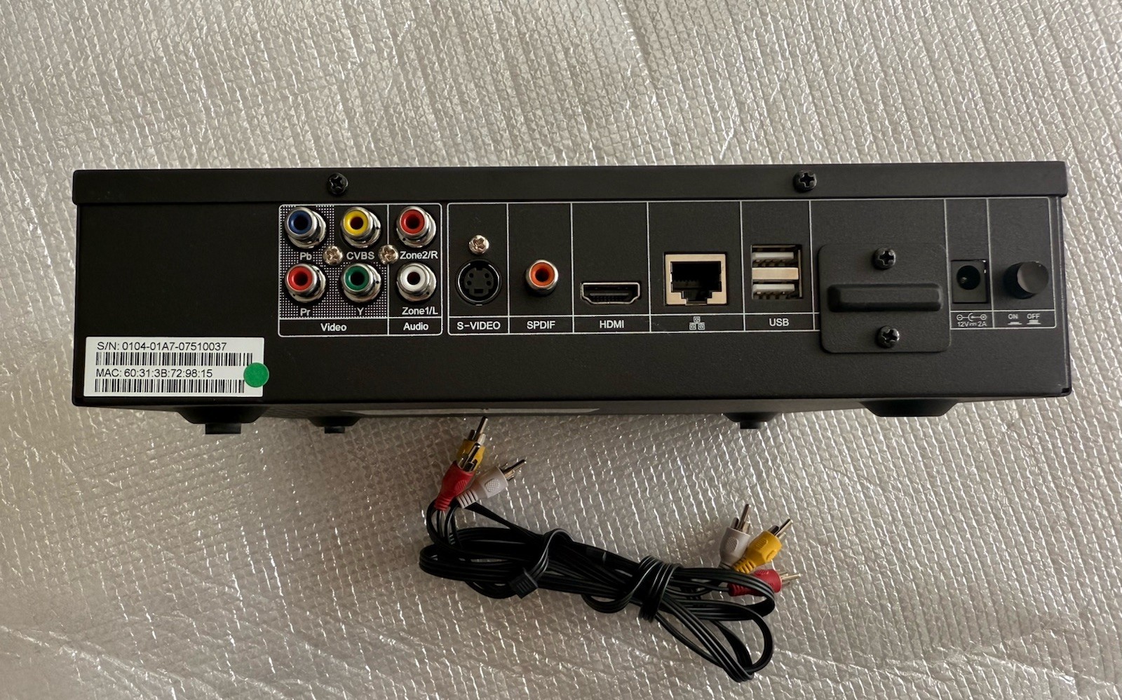 MOOD ProFusion IS Model 2010 Media Player Box Black HDMI USB Wi-Fi Ethernet RCA