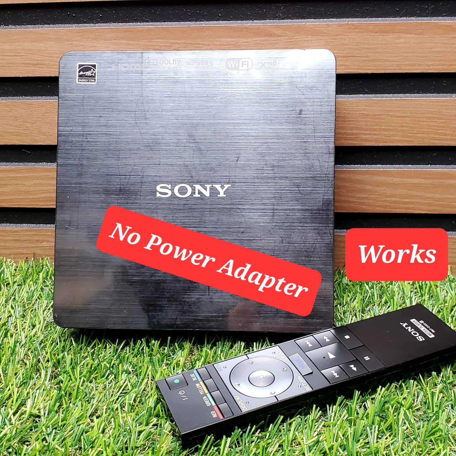 (Works) Sony SMP-N200 Network Media Player, Remote HEAVILY SCRATCHED