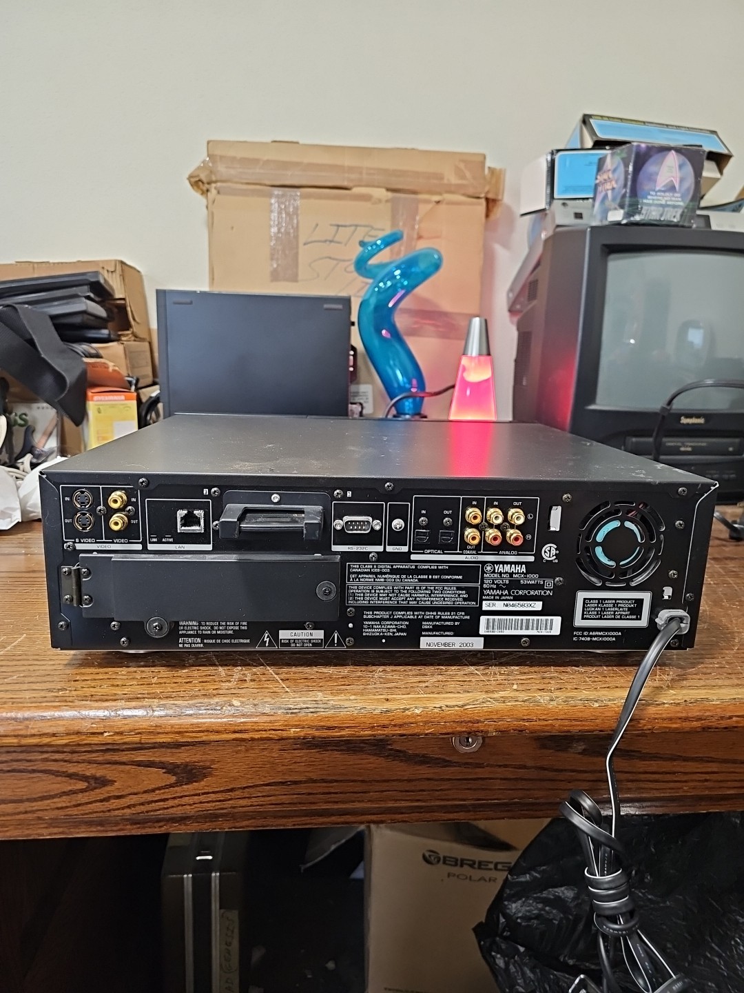 Yamaha MCX-1000 Vintage Media Server Made In Japan, turns on. HDD Error Message.