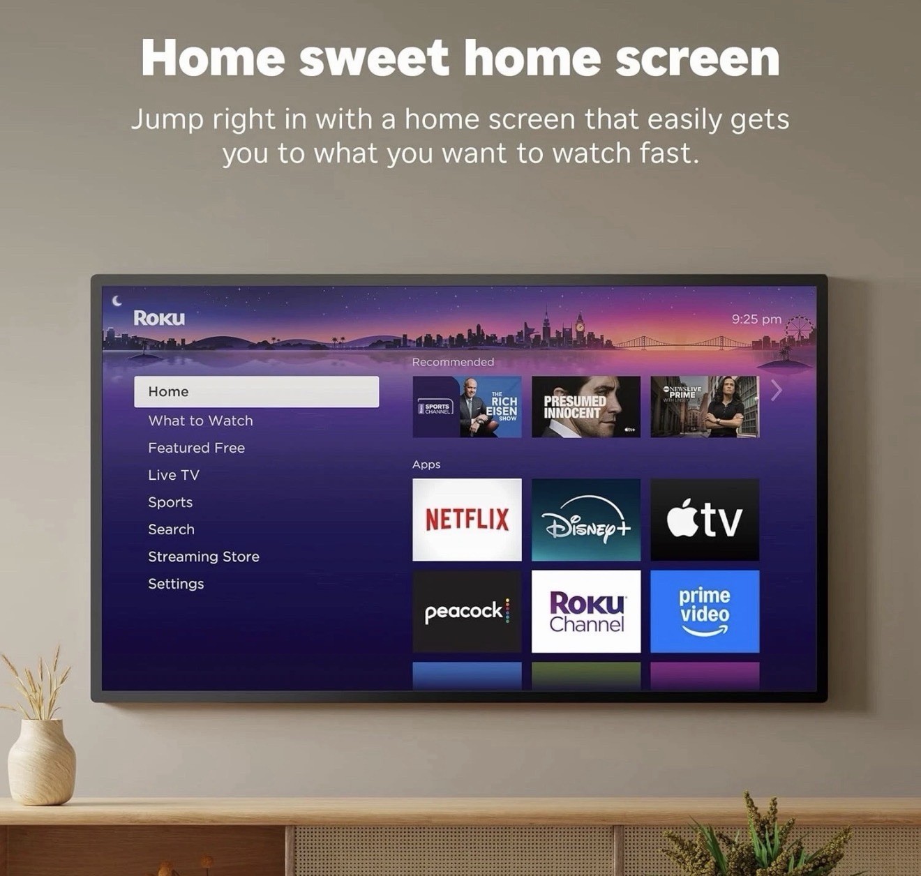 Roku 3840R Streaming Stick HD Media Player with Voice Remote – 2025 Model