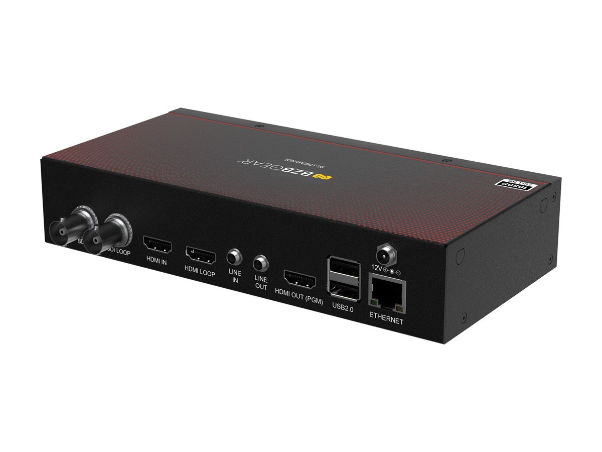 BZBGEAR 1 Channel SDI/HDMI Encoder/Decoder/Recorder w/ Audio/USB 3.0/NDI Support