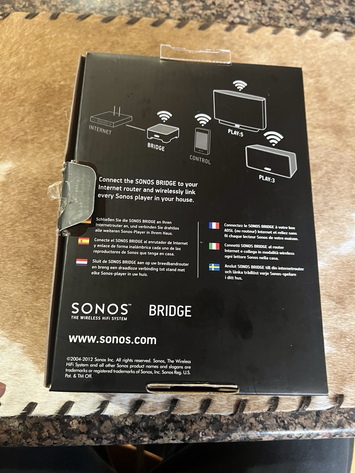Sonos Bridge BRIDGUS1 Wireles HiFi System White SW3.8