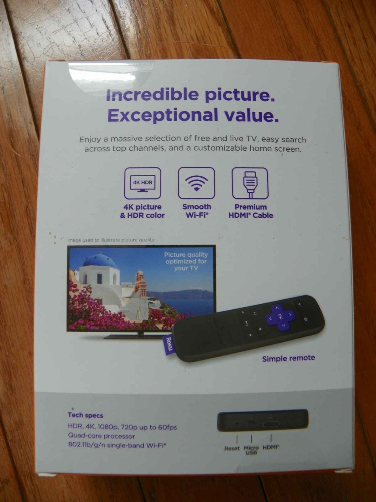 BRAND NEW AND FACTORY SEALED ROKU PREMIERE 4K AND HDR STREAMING MODEL # 3920R