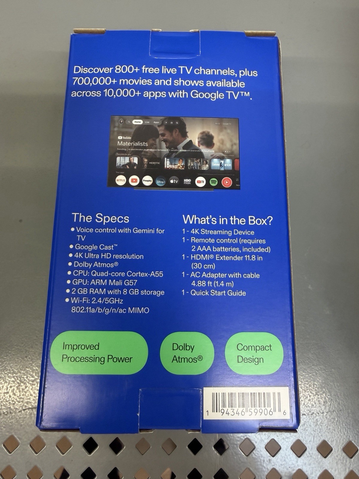 Onn 4K Stick Streaming Device Google TV UHD 2026 plus pro 2GB 8GB