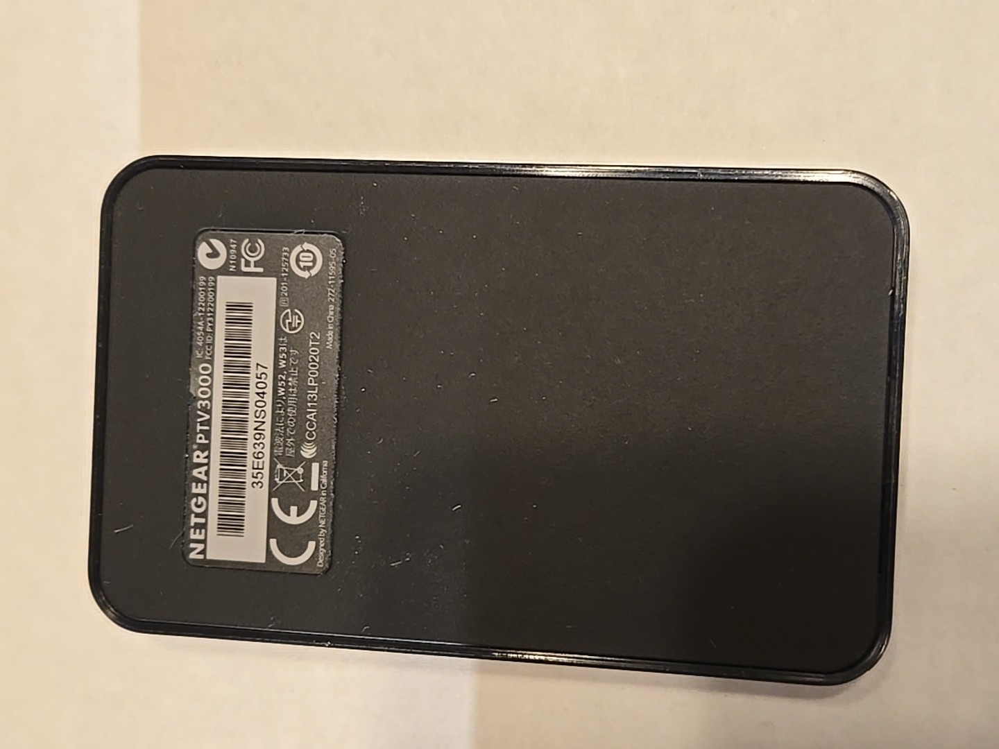 NETGEAR Push2TV Wireless Display HDMI Adapter with Miracast PTV3000 Untested