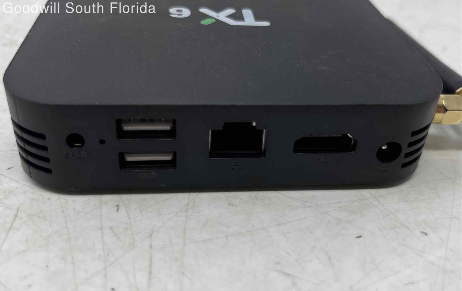 Tanix Model TX6 Black Android TV Box Media Player USB And HDMI Ports Not Tested