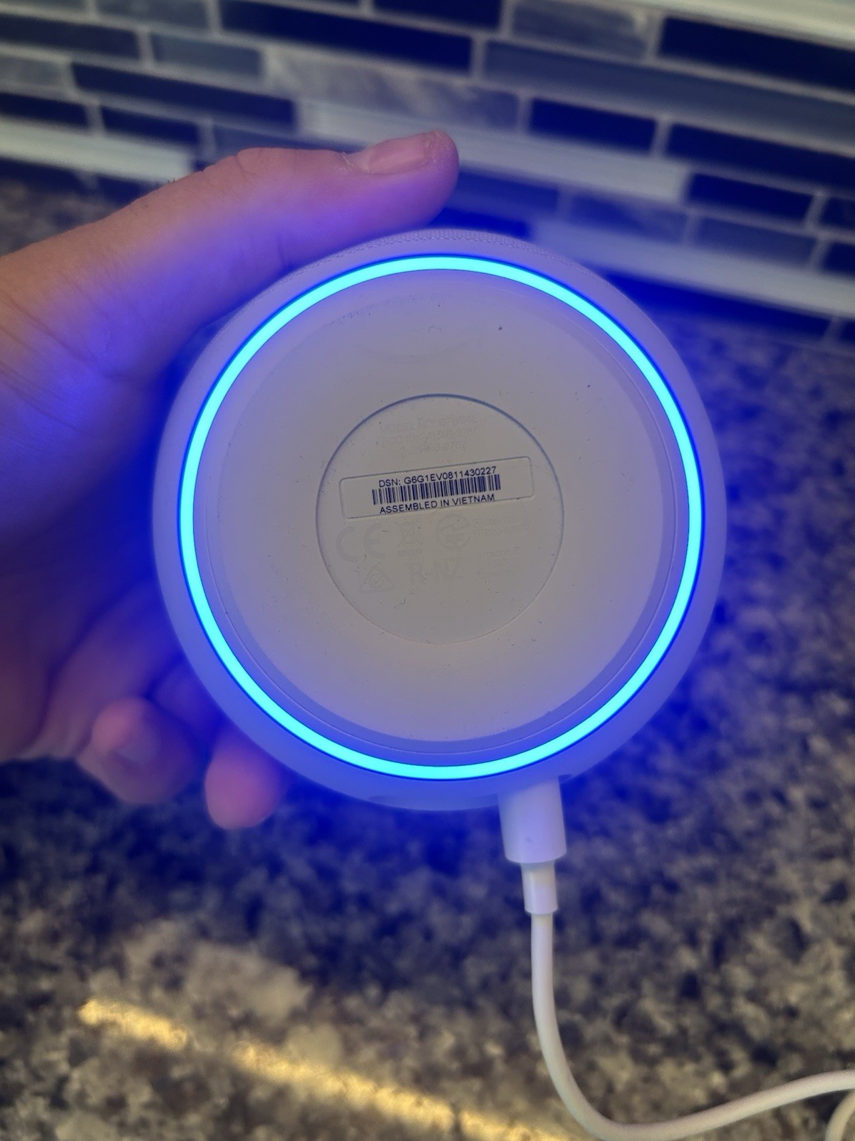 Echo Dot 4th Gen Smart Speaker With Alexa Glacier White Tested/Works In Box